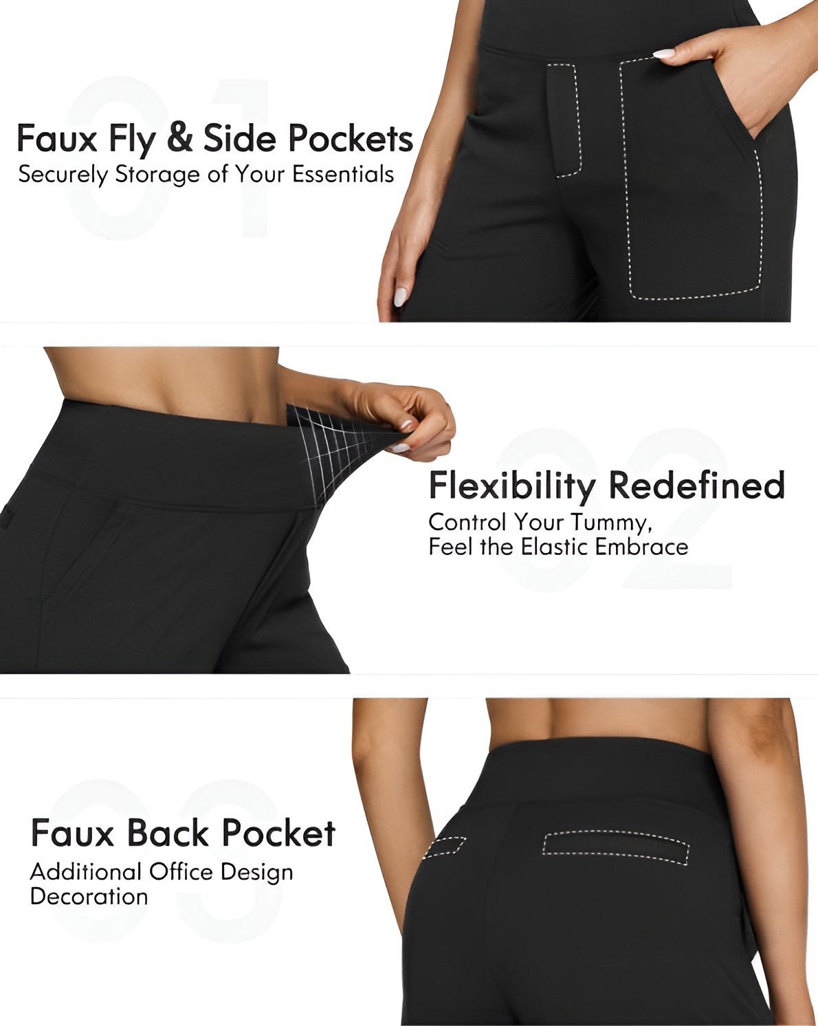 Aveline højtaljede cropped bukser