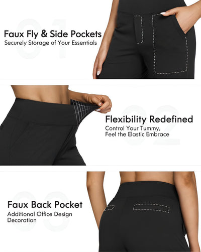 Aveline højtaljede cropped bukser