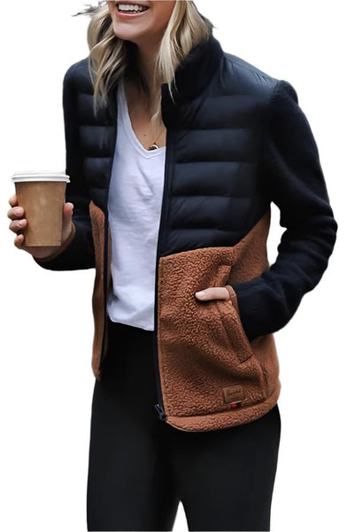 Stilfuld Vatteret Fleecejakke