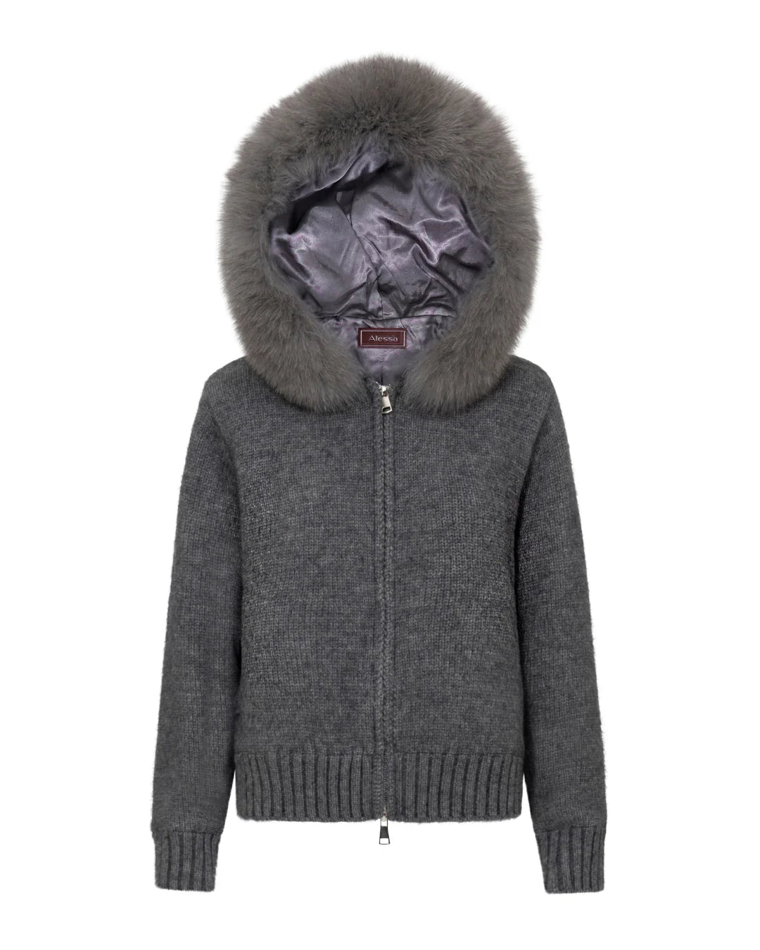 Fur Jacket Satin - Beige