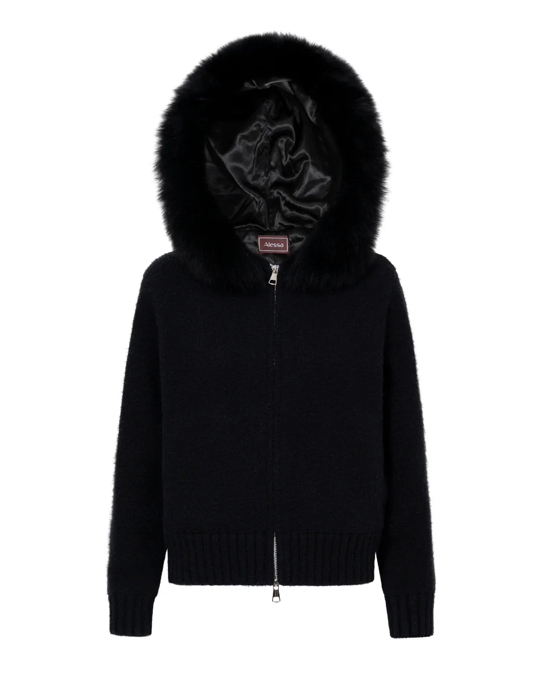 Fur Jacket Satin - Beige